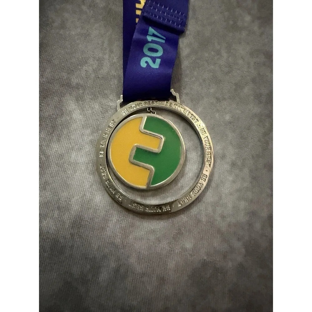 FitFam The Puppy Run Running Medal w/ Lanyard White Paw Prints, Bones. Lot of 8